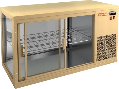 Настольная холодильная витрина HICOLD VRL 1100 R Beige