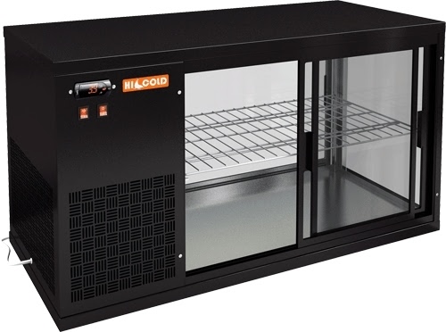 Настольная холодильная витрина HICOLD VRL 1100 L Black