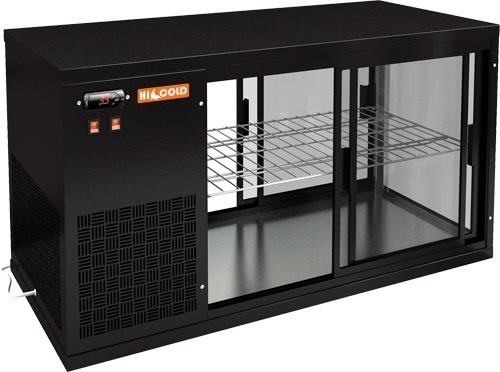 Настольная холодильная витрина HICOLD VRL T 900 L Black