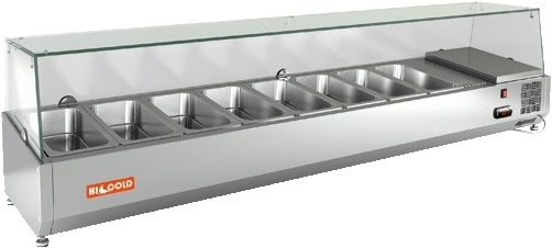 Холодильная витрина HICOLD VRTG 1835 1/4 для ингредиентов