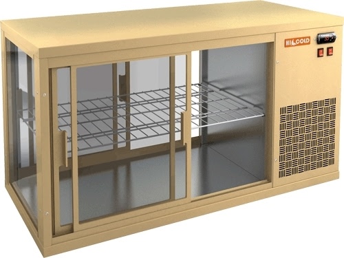 Настольная холодильная витрина HICOLD VRL T 1100 R Beige