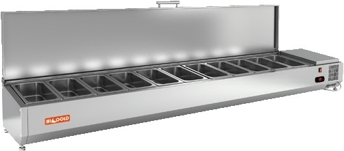 Холодильная витрина HICOLD VRTU 2280 1/4 для ингредиентов
