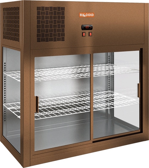 Настольная холодильная витрина HICOLD VRH 990 Bronze
