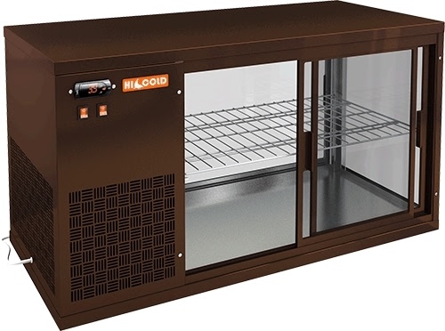 Настольная холодильная витрина HICOLD VRL 900 L Brown