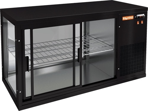Настольная холодильная витрина HICOLD VRL 1100 R Black