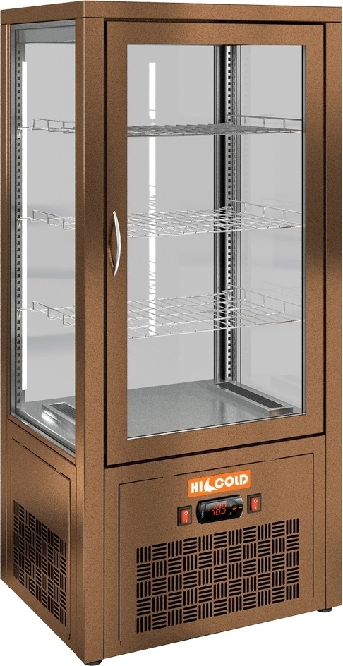 Настольная холодильная витрина HICOLD VRC 100 Bronze