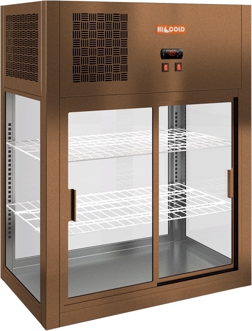 Настольная холодильная витрина HICOLD VRH O 790 Bronze