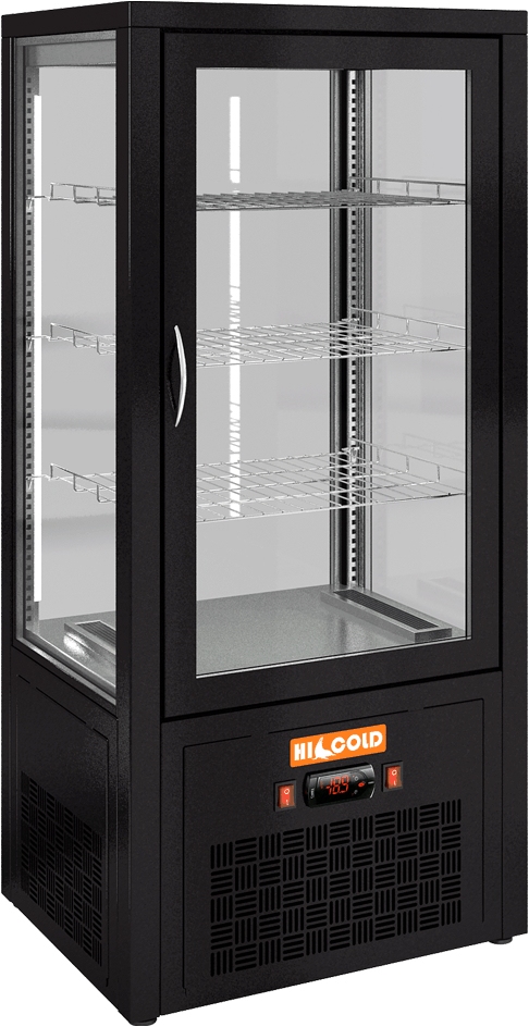 Настольная холодильная витрина HICOLD VRC 100 Black