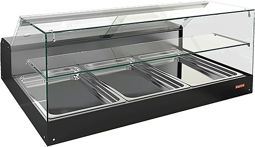 Настольная холодильная витрина HICOLD VRS 3 GN S
