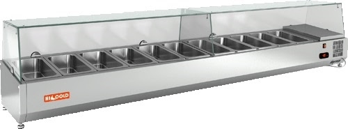 Холодильная витрина HICOLD VRTG 2360 1/4 для ингредиентов