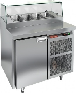 Холодильный стол для пиццы HICOLD PZ1-1/GN стекло