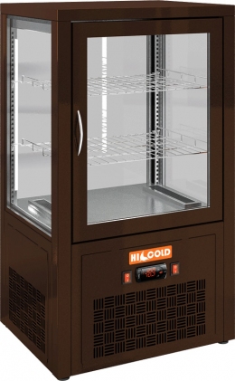 Настольная холодильная витрина HICOLD VRC 70 Brown