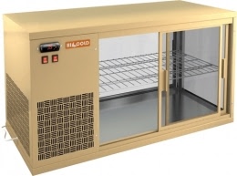Настольная холодильная витрина HICOLD VRL 1300 L Beige