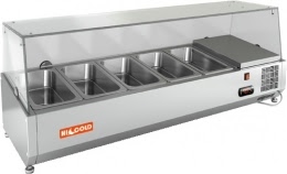 Холодильная витрина HICOLD VRX 1200 1/4 для ингредиентов