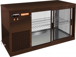 Настольная холодильная витрина HICOLD VRL 1100 L Brown