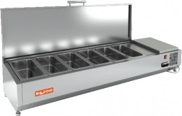 Холодильная витрина HICOLD VRTU 1485 1/4 для ингредиентов