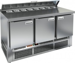 Саладетта (холодильный стол для салатов) HICOLD SLE2-111SN с крышкой