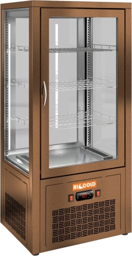 Настольная холодильная витрина HICOLD VRC T 100 Bronze